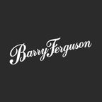 Barry Ferguson Logo Men's T-Shirt – black close-up detail shot of the Barry Ferguson Players Couture logo design