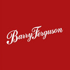 Barry Ferguson Logo Men's T-Shirt – red close-up detail shot of the Barry Ferguson Players Couture logo design