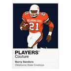 Barry Sanders Oklahoma State Cowboys American Football Icon Frame Men's Hoodie