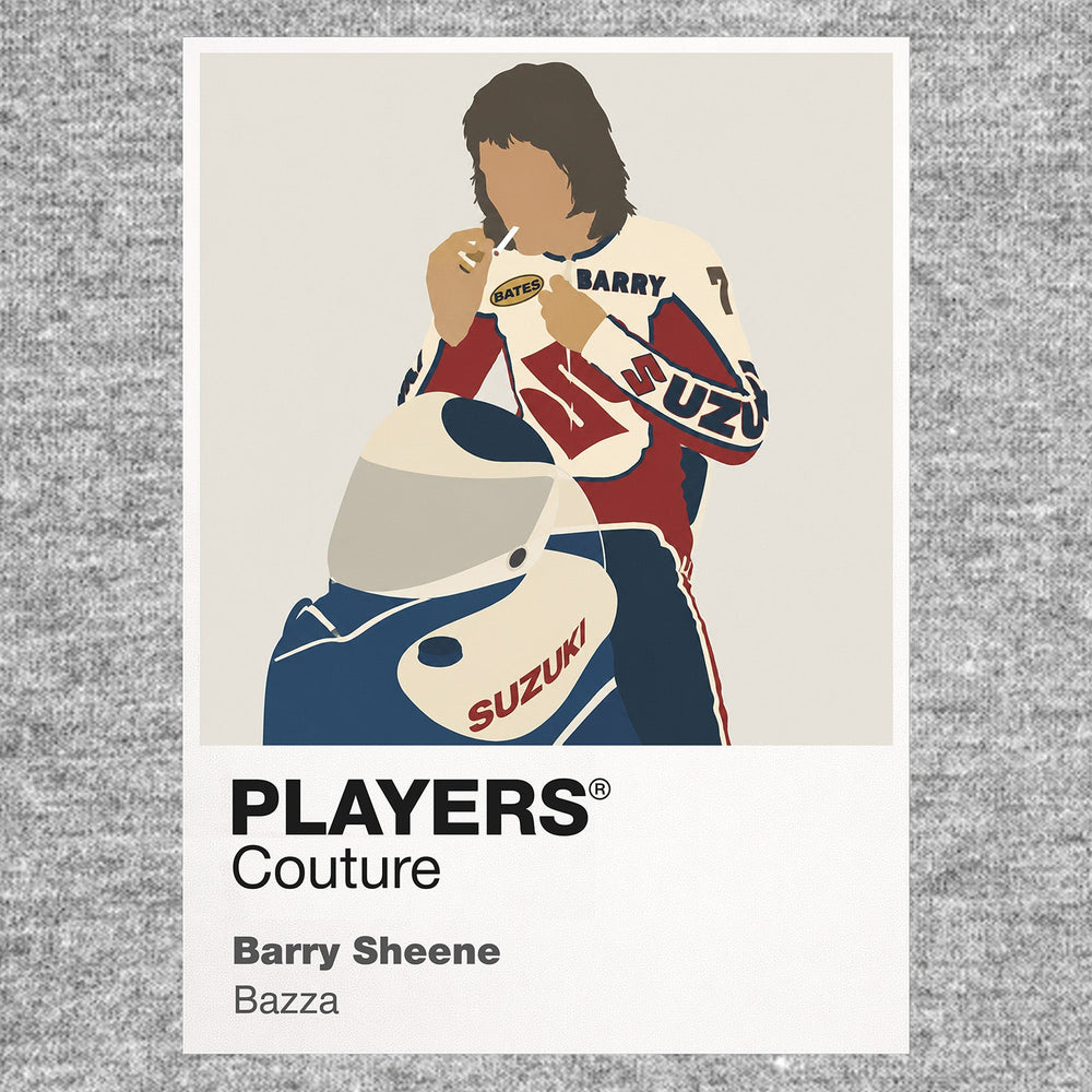 Barry Sheene Men's Hoodie - Grey