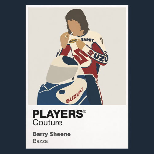 Barry Sheene Men's Hoodie - Navy