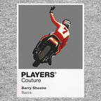 Barry Sheene 2 Men's Hoodie - Grey