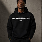bastian-schweinsteiger name-print hoodie - black