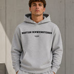 bastian-schweinsteiger name-print hoodie - grey