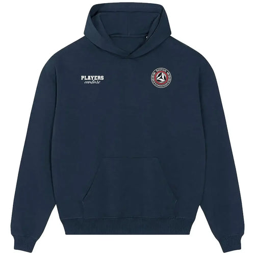 Bastian Schweinsteiger hoodie – navy men's hoodie featuring the Bastian Schweinsteiger Players Couture logo