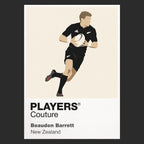 Beauden Barrett Rugby Union Icon Frame Men's Hoodie – image 9