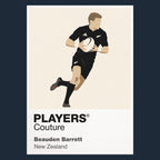 Beauden Barrett Rugby Union Icon Frame Men's T-Shirt – image 8