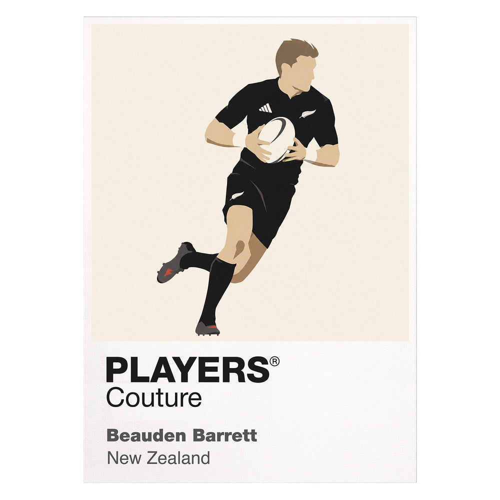 Beauden Barrett Rugby Union Icon Frame Men's T-Shirt – image 1