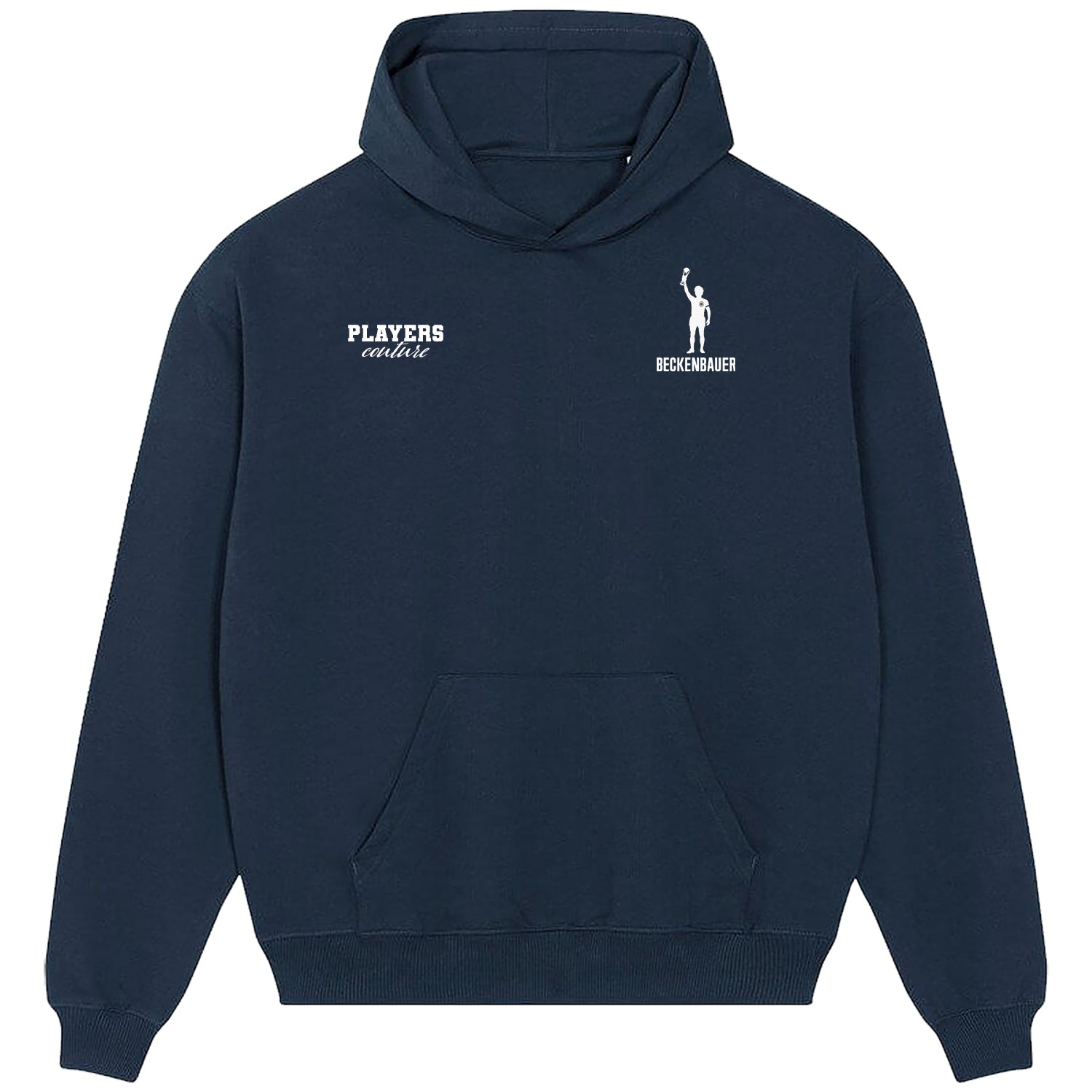Franz Beckenbauer Logo Players Couture Men's Casual Hoodie Navy