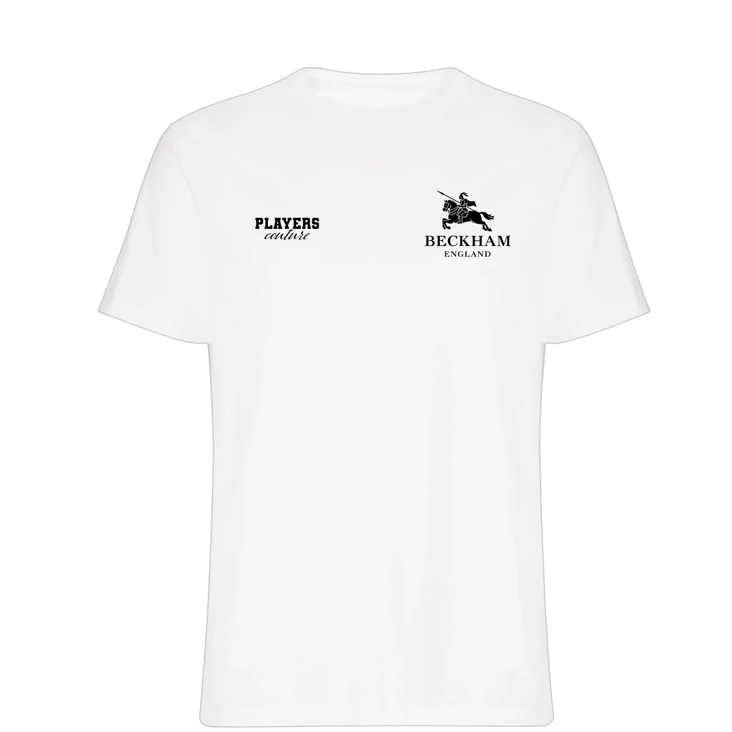 Beckham England Logo Players Couture Mens T-Shirt White