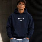 becky-g name-print hoodie - black