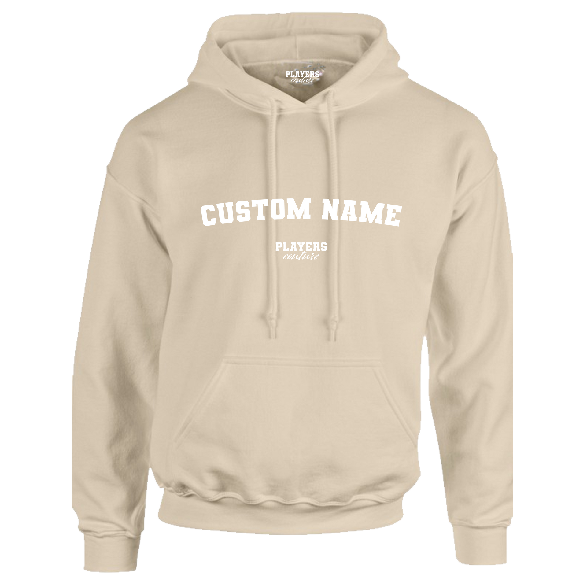 Beige Custom Great Value Players Couture Men's Basic Hoodie