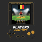 Belgium World Cup 8-Bit Men's Hoodie retro gaming football design by Players Couture