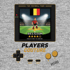 Belgium World Cup 8-Bit Kids T-Shirt retro gaming football design by Players Couture