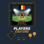 Belgium World Cup 8-Bit Men's T-Shirt retro gaming football design by Players Couture