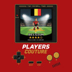 Belgium World Cup 8-Bit Men's T-Shirt retro gaming football design by Players Couture