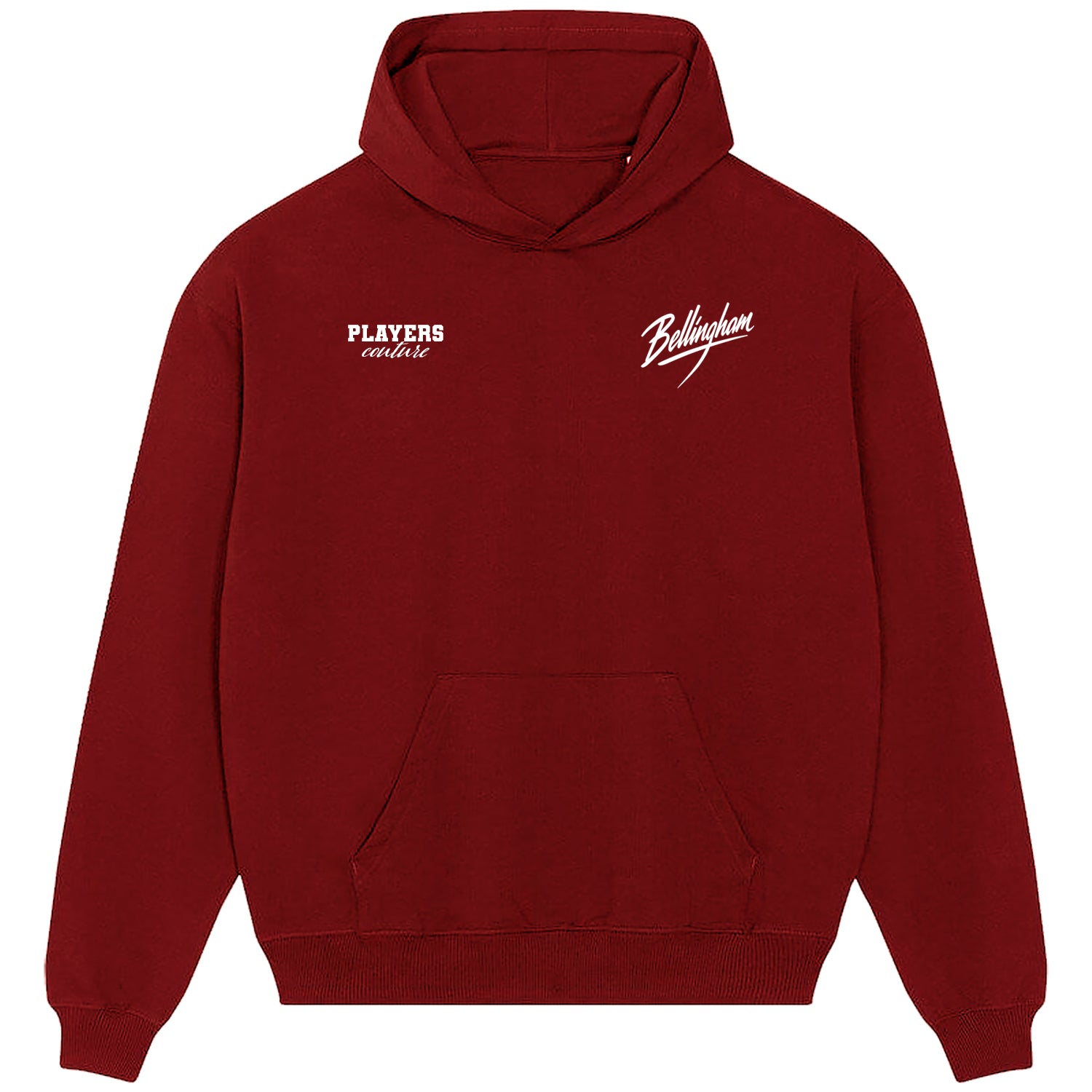 Jude Bellingham Script Logo Players Couture Men's Casual Hoodie Red