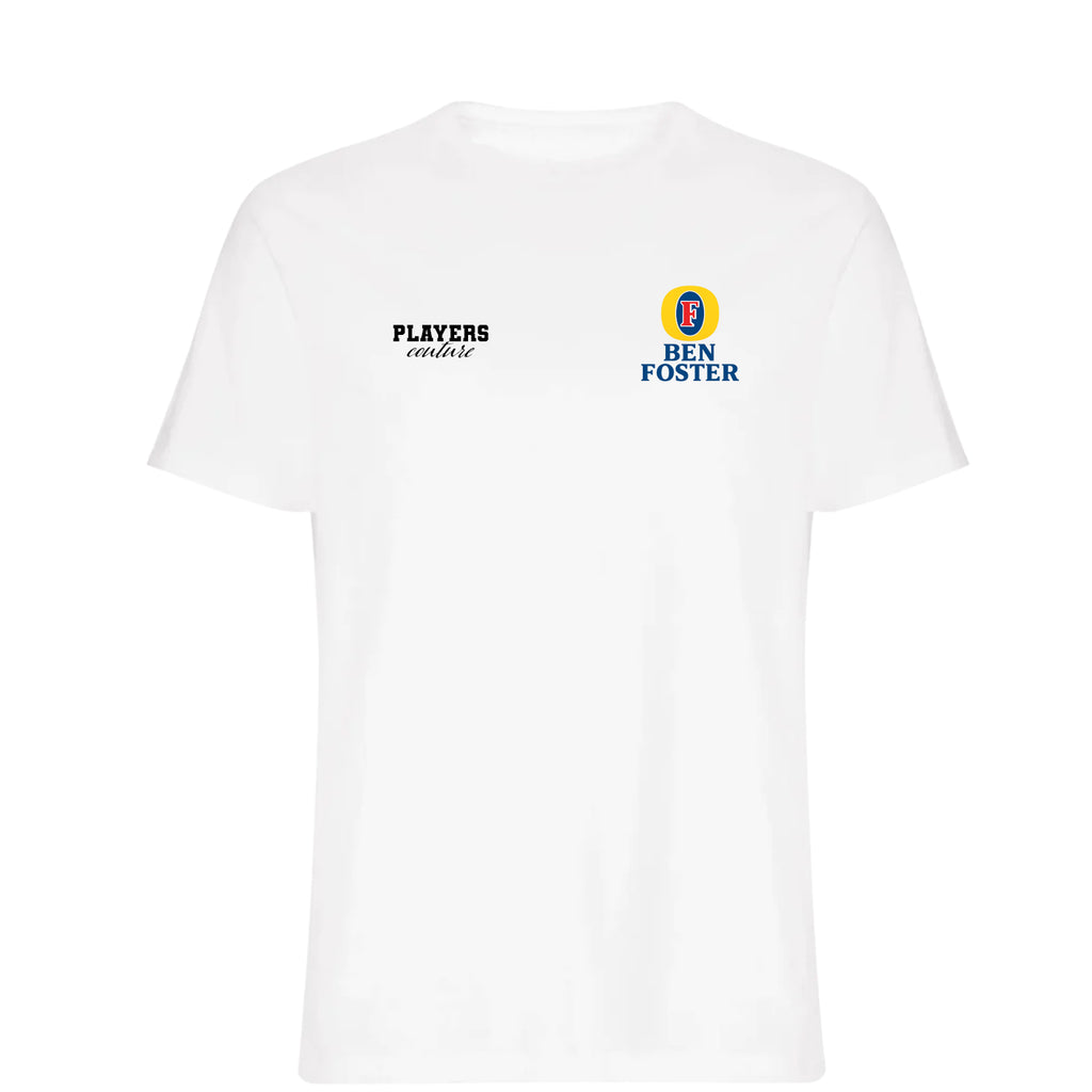 Ben Foster Logo Players Couture Mens T-Shirt White
