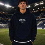ben-hur name-print hoodie - navy