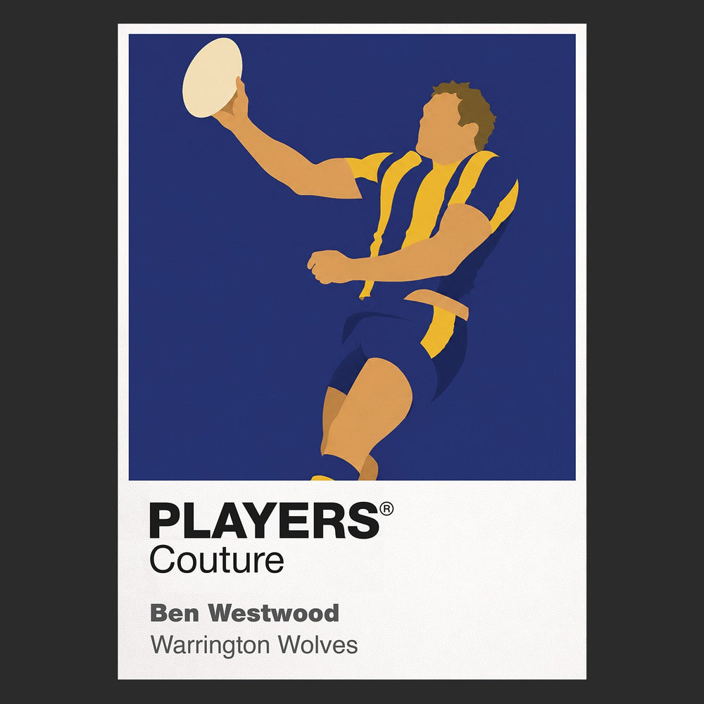 Ben Westwood Warrington Wolves rugby league T-shirt black