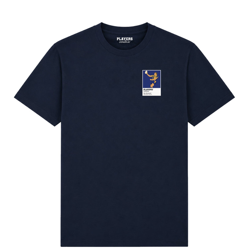 Ben Westwood Warrington Wolves rugby league T-shirt mens navy tshirt