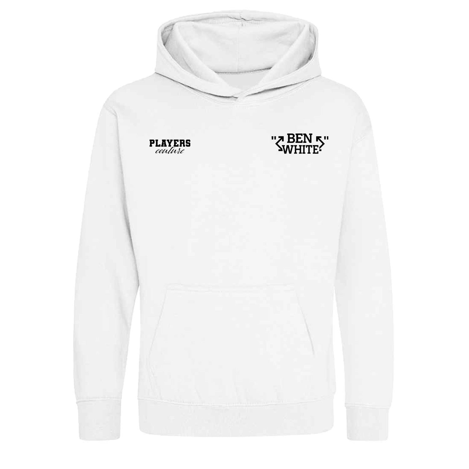 Ben White Logo Players Couture Kids Hoodie White