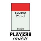 Benfica t-shirt – white men's t-shirt with black Benfica letters and Players Couture logo on the chest