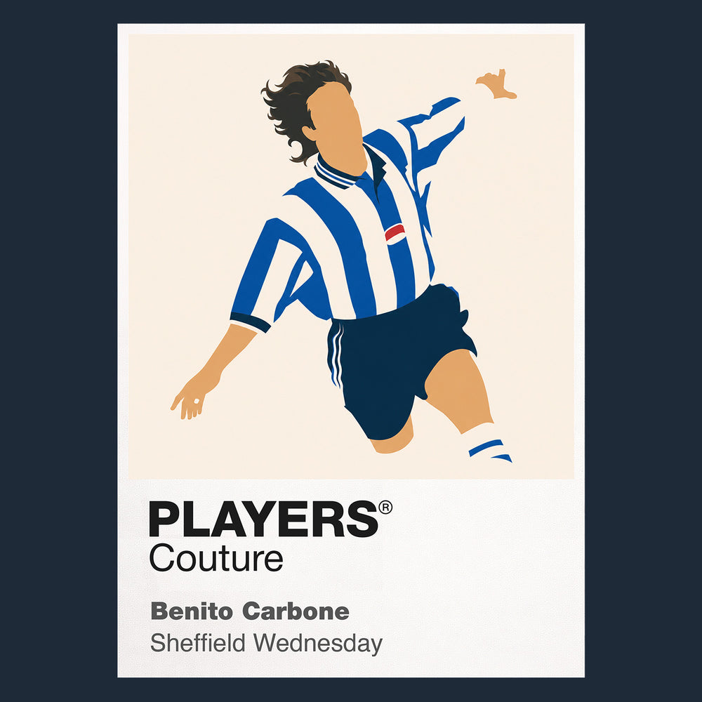 Benito Carbone Sheffield Wednesday Icon Frame — Navy
