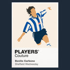 Benito Carbone Sheffield Wednesday Icon Frame — Navy