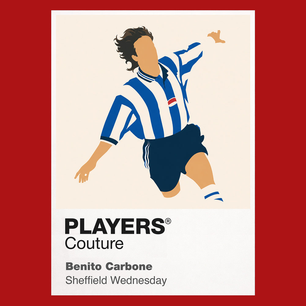 Benito Carbone Sheffield Wednesday Icon Frame — Red