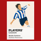 Benito Carbone Sheffield Wednesday Icon Frame — Red