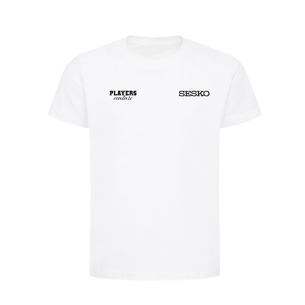 Benjamin Sesko Logo Players Couture Kids T-Shirt White
