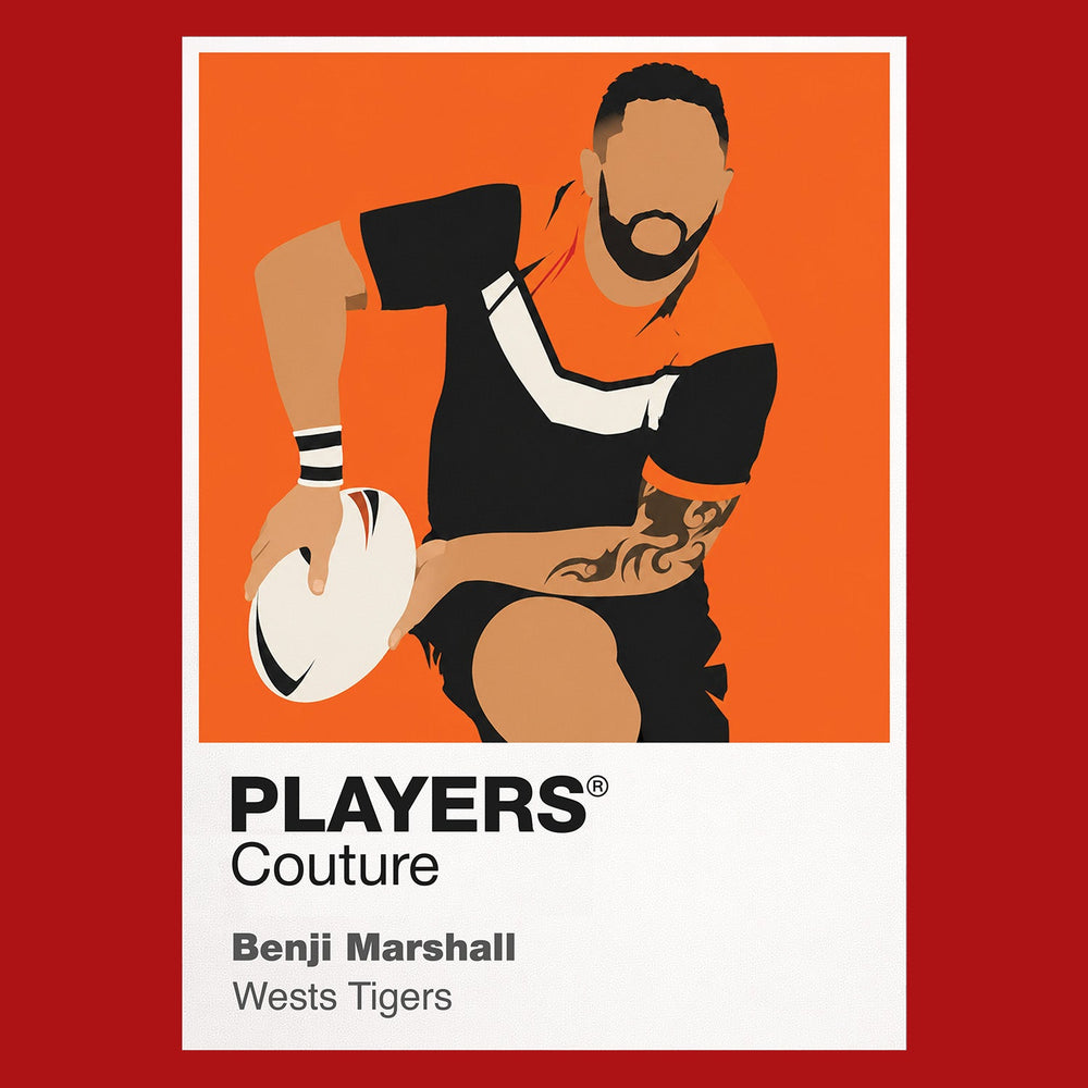 Benji Marshall Wests Tigers rugby league hoodie red