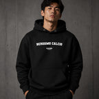 bergamo-calcio name-print hoodie - black