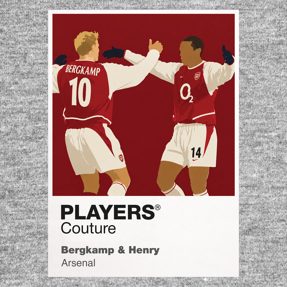 Bergkamp & Henry Arsenal Icon Frame Men's Hoodie