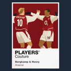 Bergkamp & Henry Arsenal Icon Frame Men's Hoodie