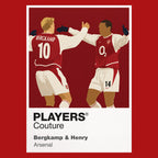Bergkamp & Henry Arsenal Icon Frame Men's Hoodie