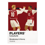 Bergkamp & Henry Arsenal Icon Frame Men's Hoodie