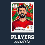 Bernardo Silva World Cup Sticker Men's Hoodie – bernardo silva navy Players Couture design