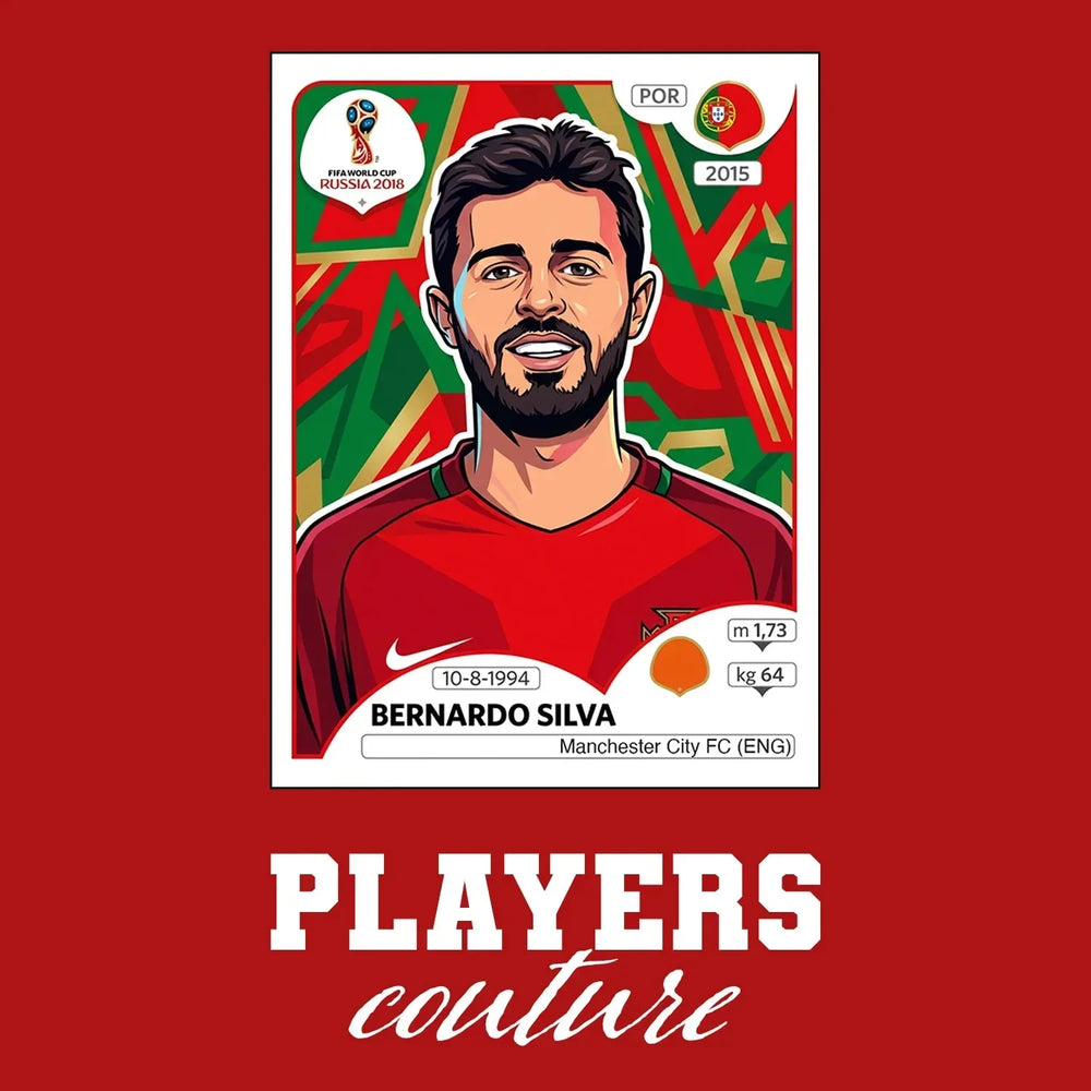 Bernardo Silva World Cup Sticker Men's Hoodie – bernardo silva red Players Couture design
