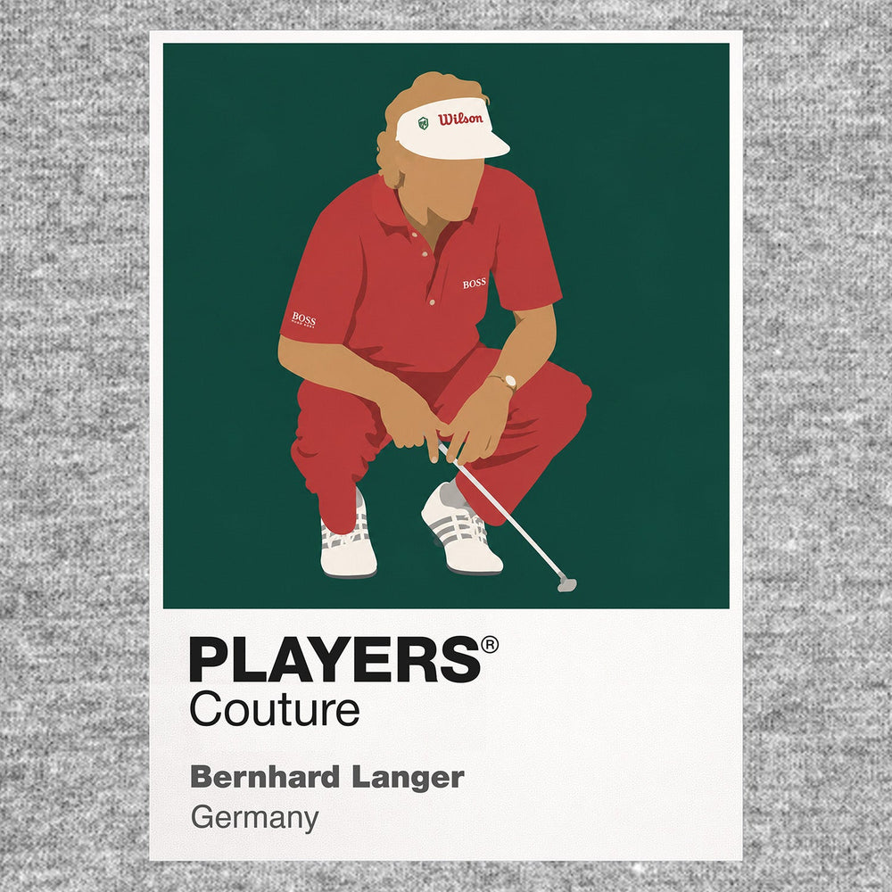 Bernhard Langer Golf Icon Frame Men's Polo Shirt