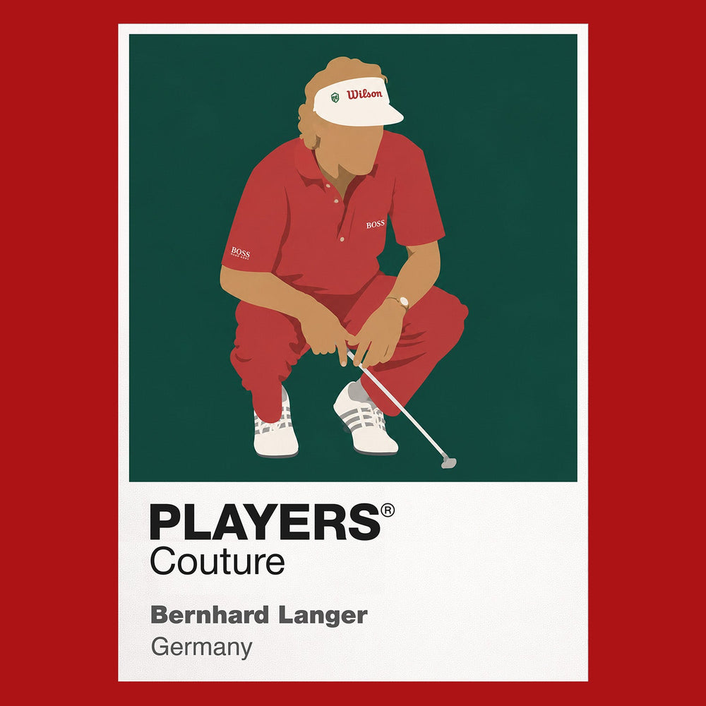 Bernhard Langer Golf Icon Frame Men's Polo Shirt
