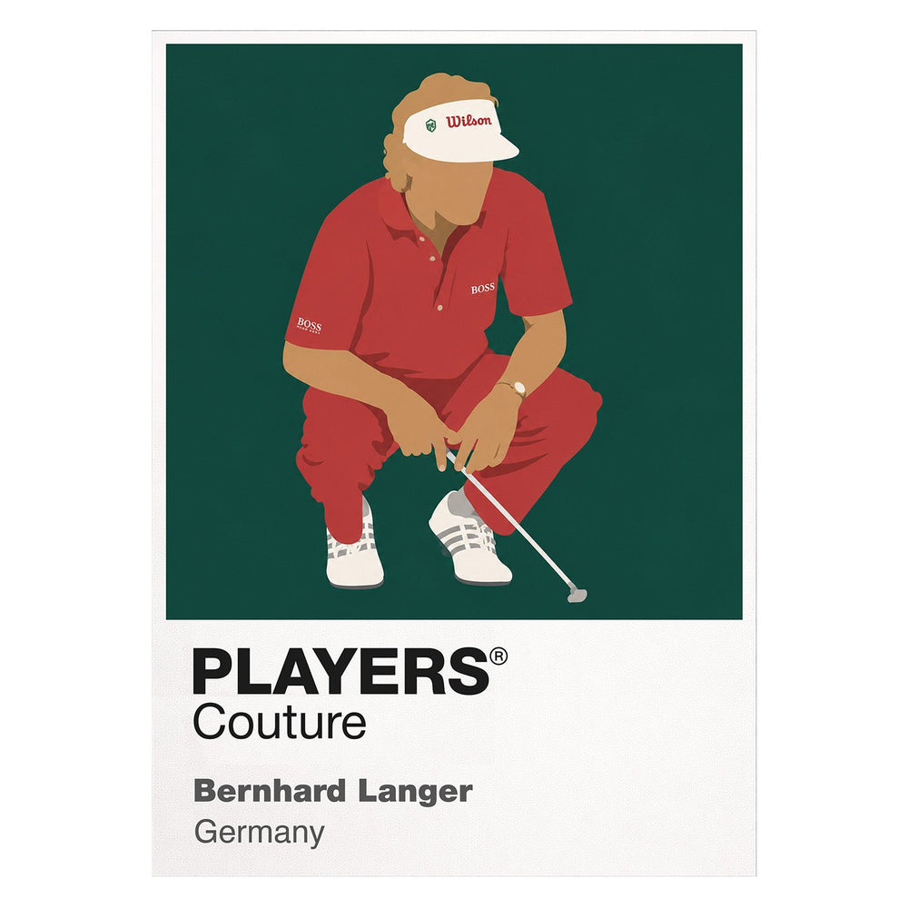Bernhard Langer Golf Icon Frame Men's Polo Shirt