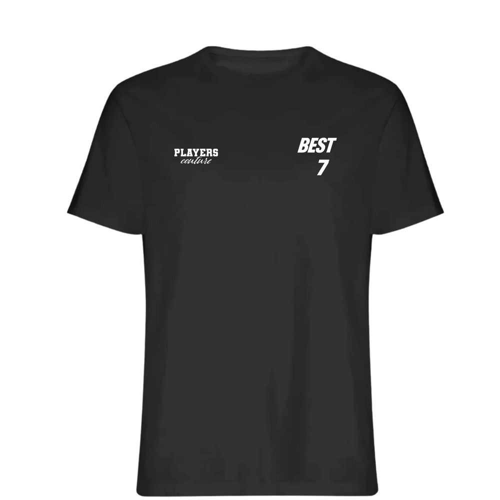 George Best Logo Players Couture Mens T-Shirt Black