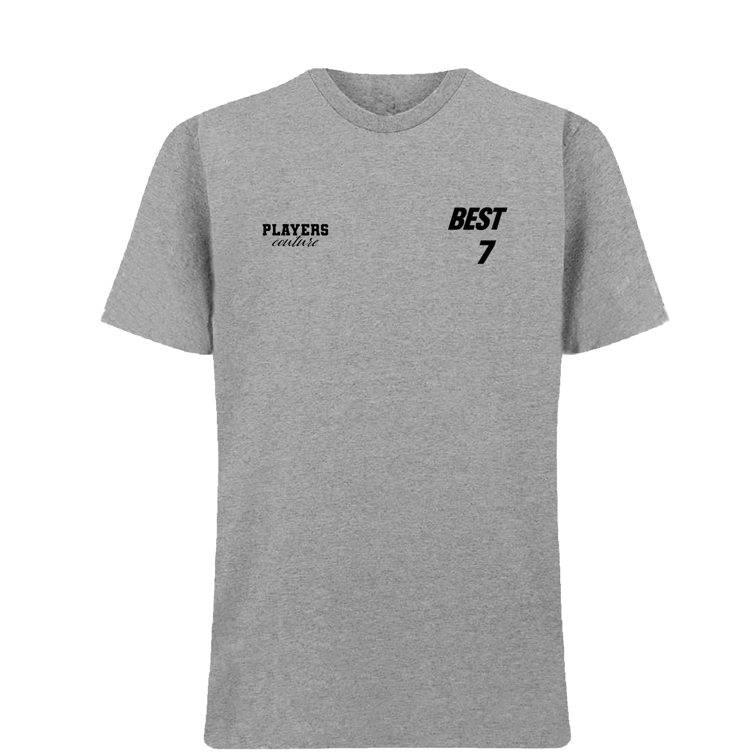 George Best Logo Players Couture Mens T-Shirt Gray