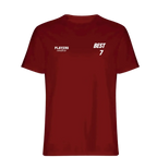 George Best t-shirt – red men's t-shirt featuring the George Best Players Couture logo