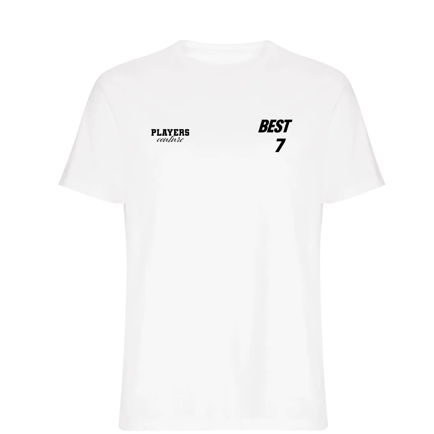 George Best Logo Players Couture Mens T-Shirt White