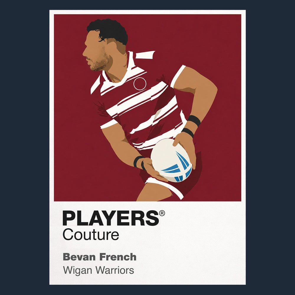 Bevan French Wigan Warriors rugby league T-shirt navy