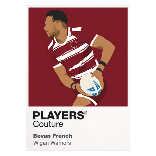 Bevan French Wigan Warriors rugby league T-shirt white