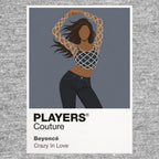 Beyoncé Beyoncé's disciplined performance silhouette and fashion-led album eras Icon Frame artwork in grey